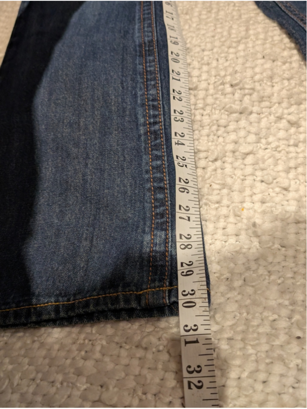 700 - Seven7 Y2K Dark Wash Bootcut Jeans Contrast Stitch 28/29 - Picture 13 of 13